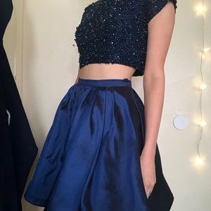 SHERRI HILL RHINESTONE HOMECOMING DRESS
